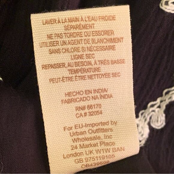 Free People Emma Dress Flare Crinkled Gauze Floral Keyhole Back - Picture 10 of 10